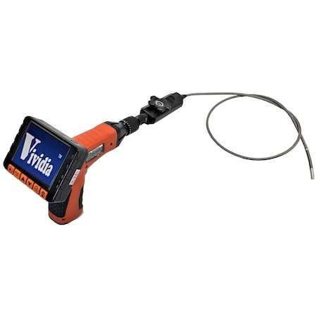 Vividia Articulating LCD Borescope, 6mm, 39 Long, 2-Way 175 Degree, 3.5 Monitor VA 250
